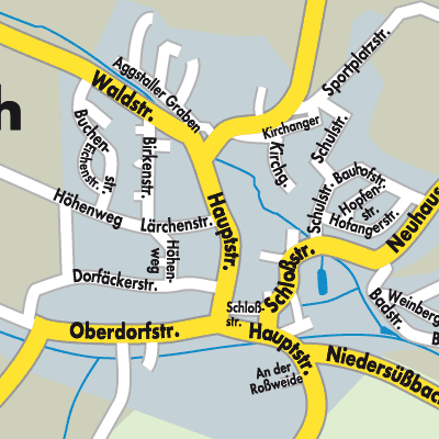 Stadtplan Obersüßbach