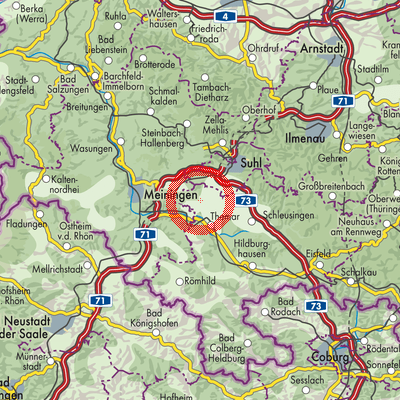 Landkarte Oberstadt