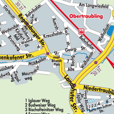 Stadtplan Obertraubling
