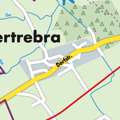 Stadtplan Obertrebra