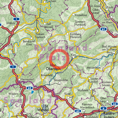 Landkarte Oberwörresbach