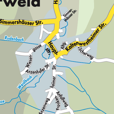 Stadtplan Oberweid