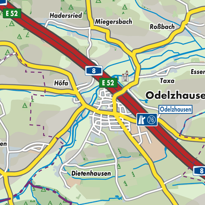 Übersichtsplan Odelzhausen