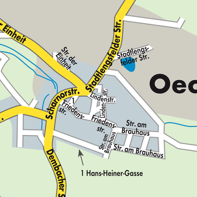 Stadtplan Oechsen