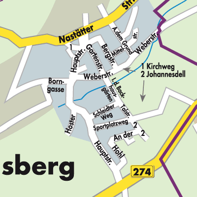 Stadtplan Oelsberg