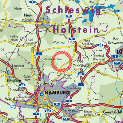 Landkarte Oering