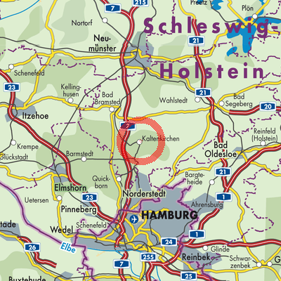 Landkarte Oersdorf