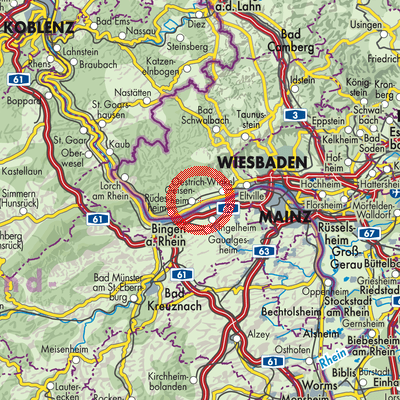 Landkarte Oestrich-Winkel