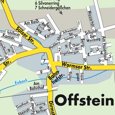 Stadtplan Offstein