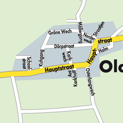 Stadtplan Olderup
