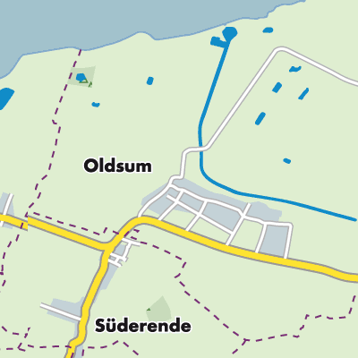 Übersichtsplan Oldsum