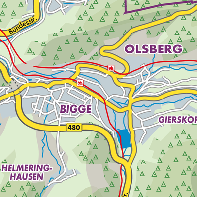 Übersichtsplan Olsberg