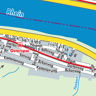 Stadtplan Osterspai