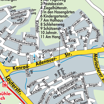 Stadtplan Otterbach