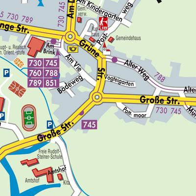 Stadtplan Ottersberg