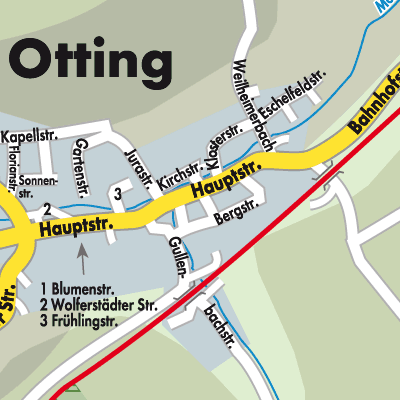Stadtplan Otting