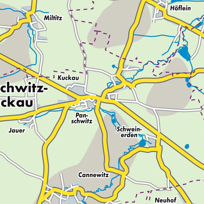 Übersichtsplan Panschwitz-Kuckau - Pančicy-Kukow