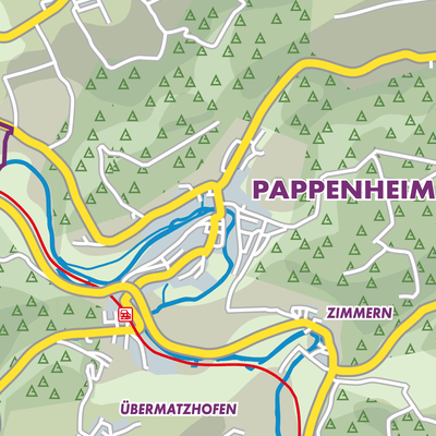 Übersichtsplan Pappenheim