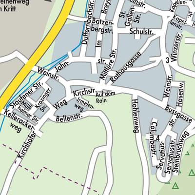 Stadtplan Pfaffenweiler