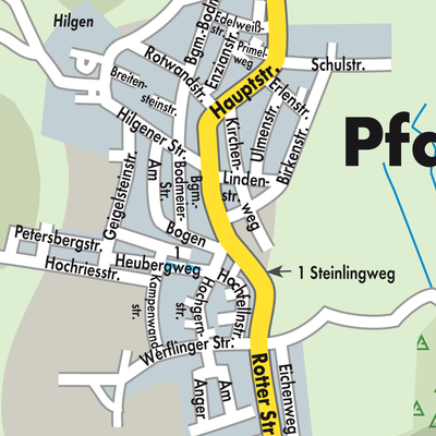 Stadtplan Pfaffing