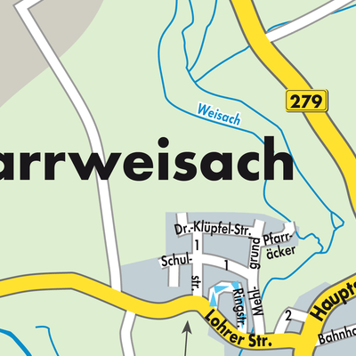 Stadtplan Pfarrweisach