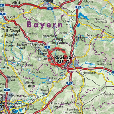 Landkarte Pielenhofen