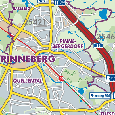 Übersichtsplan Pinneberg