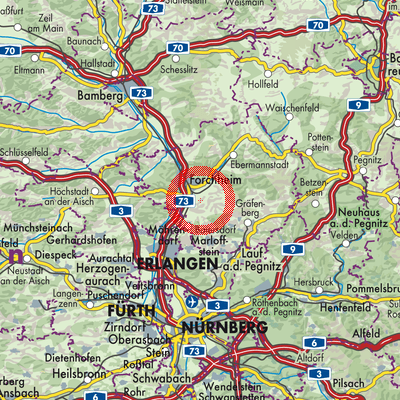 Landkarte Pinzberg