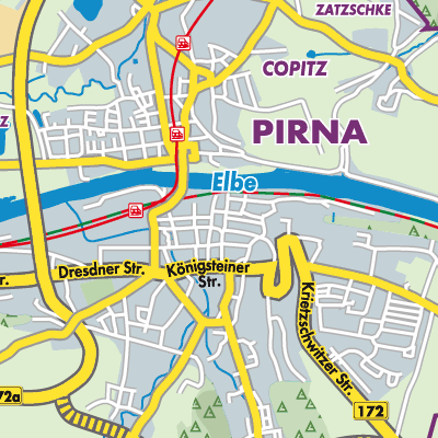 Übersichtsplan Pirna