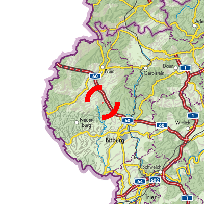 Landkarte Plütscheid