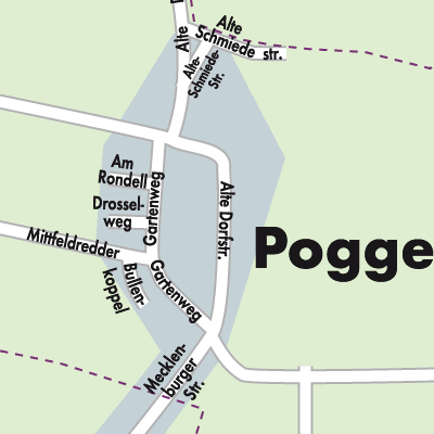 Stadtplan Poggensee