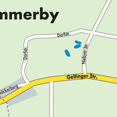 Stadtplan Pommerby