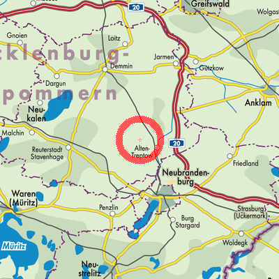 Landkarte Pripsleben