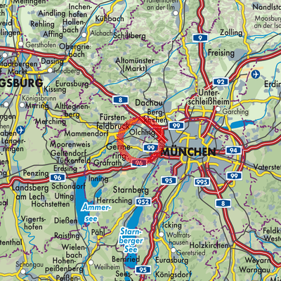 Landkarte Puchheim