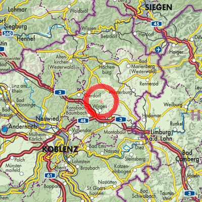 Landkarte Quirnbach