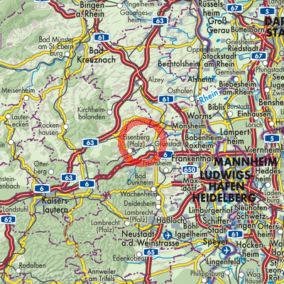 Landkarte Quirnheim