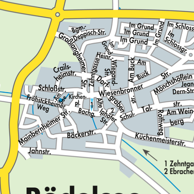 Stadtplan Rödelsee