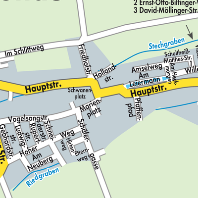 Stadtplan Rödersheim-Gronau