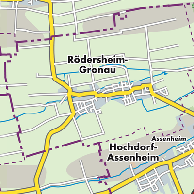 Übersichtsplan Rödersheim-Gronau
