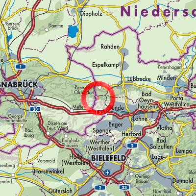 Landkarte Rödinghausen