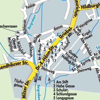 Stadtplan Römhild