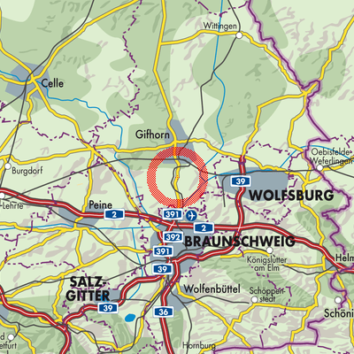 Landkarte Rötgesbüttel