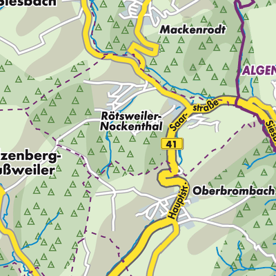 Übersichtsplan Rötsweiler-Nockenthal