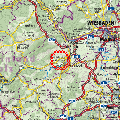 Landkarte Rüdesheim