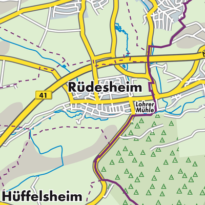 Übersichtsplan Rüdesheim