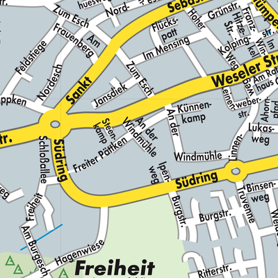 Stadtplan Raesfeld