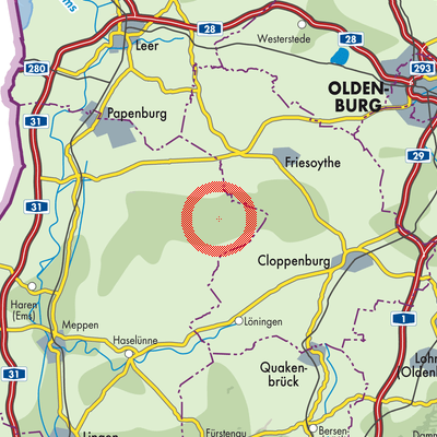 Landkarte Rastdorf