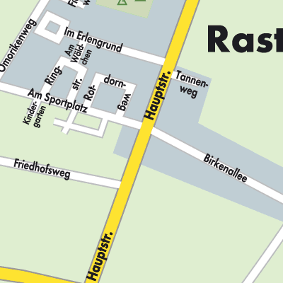 Stadtplan Rastdorf
