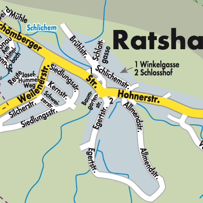 Stadtplan Ratshausen