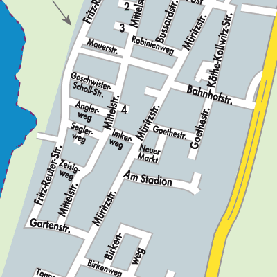 Stadtplan Rechlin